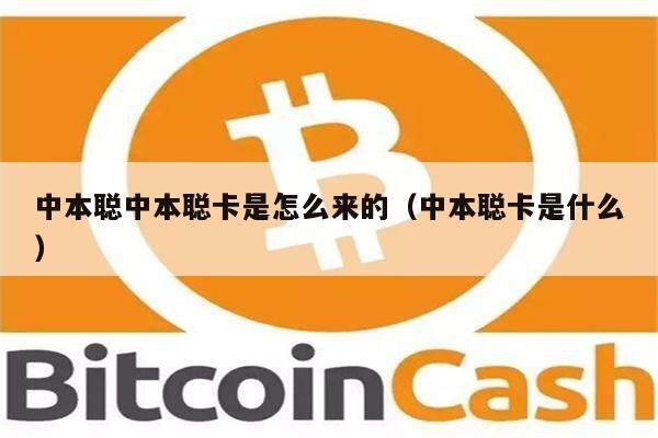 中本聪中本聪卡是怎么来的（中本聪卡是什么）-第1张图片-芝麻交易所下载